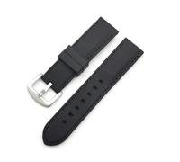 MAMA'S PEARL Rubber Strap 18mm 20mm 22mm 24mm 26mm Band Silicone Wristband Waterproof Bracelet Sport Watchband Universal Replacement Belt(Black-black,26mm)