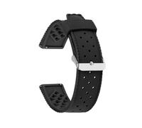 MAMA'S PEARL RUBBER WATCH STRAP 20mm 22mm Watch Band Fit For Seiko Fit For Oris Watch Replaement Watch Bracelet Belt(Black,20mm)