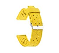 MAMA'S PEARL RUBBER WATCH STRAP 20mm 22mm Watch Band Fit For Seiko Fit For Oris Watch Replaement Watch Bracelet Belt(Yellow,22mm)