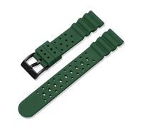MAMA'S PEARL Silicone Rubber Strap 20mm 22mm Men Diving Waterproof Sport Watchband Bracelet Fit For Omega Fit For Longines Fit For Seiko Fit For Water Ghost Watch Band(Green02,22mm)