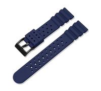 MAMA'S PEARL Silicone Rubber Strap 20mm 22mm Men Diving Waterproof Sport Watchband Bracelet Fit For Omega Fit For Longines Fit For Seiko Fit For Water Ghost Watch Band(Royal blue02,20mm)