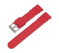MAMA'S PEARL Silicone Rubber Strap 20mm 22mm Men Diving Waterproof Sport Watchband Bracelet Fit For Omega Fit For Longines Fit For Seiko Fit For Water Ghost Watch Band(Red,22mm)