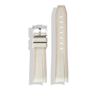 MAMA'S PEARL Silicone Strap Fit For Swatch X Fit For Omega Fit For Moonswatch Stainless Steel Buckle 20mm 22mm Men Women Soft Waterproof Replace Watch Band(Khaki Orange)