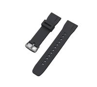 MAMA'S PEARL Silicone Watch Band Fit For PROTREK Series PRG-650/650Y PRG-600 PRW-6600 GA-2000 Men Outdoors Sport Waterproof Strap 24mm(Black black buckle)