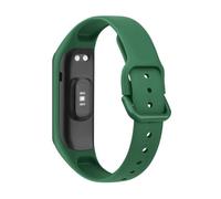 MAMA'S PEARL Soft Silicone Strap Fit For Samsung Fit For Galaxy Fit 2 Band Bracelet Replacement Sport Watchband(Dark green)