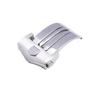 MAMA'S PEARL Stainless Steel Folding Buckle 18mm 20mm Fit For TAG Fit For Heuer Fit For CARRERA Folding Clasps Silicone Leather Strap Clasp Watch Accessories Watch Accessories(Silver,20mm)