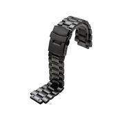MAMA'S PEARL Stainless Steel Watchband For GST-B200 GST-B200D Series Watches Men's Strap 24 * 16mm Lug End Silver Black Bracelet(Black)