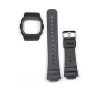 MAMA'S PEARL Watch Accessory Resin Strap 16mm Suitable For G-SHOCK For DW5600 Transparent Silicone Men's And Women's Sports Belt(Black)