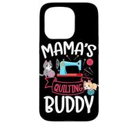 Mama's Quilting Buddy Quilt Makers Cat Lover Sewing Case for iPhone 15 Pro