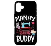 Mama's Quilting Buddy Quilt Makers Cat Lover Sewing Case for iPhone 16 Plus