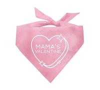 Mama's Valentine Candy Heart Valentine's Day Dog Bandana (Baby Pink, OS 1181)