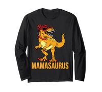 Mamasaurus Dinosaur Birthday T Rex Dino Mama Saurus Family Long Sleeve T-Shirt