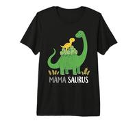 Mamasaurus Dinosaur Mom Family Matching Mother's Day Premium T-Shirt