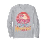 Mamasaurus Retro Dinosaur Motherhood Design Long Sleeve T-Shirt