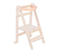 Mamatoyz Folding Toddler Learning Tower In Natural Wood