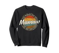 Mamaw Woman Myth Bad Influence Vintage Stamp Mothers Day Sweatshirt