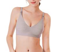 Mamaway Silky Seamless Nursing Maternity No Show Wireless Bra, Smooth, Cooling, Lightweight for Breastfeeding, Pregnancy Lilac