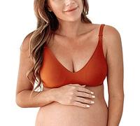 Mamaway Silky Seamless Nursing Maternity No Show Wireless Bra, Smooth, Cooling, Lightweight for Breastfeeding, Pregnancy