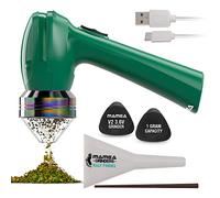 Mamba Electric Herb Grinder - USB Portable Spice Grinder, Original 1g Green Metal, Quick & Easy-to-Use Spice Herb Mill for Kitchen