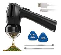 Mamba Electric Herb Grinder - USB Rechargeable Spice Grinder, Lite 0.75g Black, Lightweight All-Plastic Head, Small Portable Grinder & Spice Mill for The Kitchen