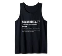 Mamba Mentality Motivational Quote Inspirational Definition Tank Top