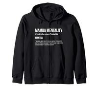 Mamba Mentality Motivational Quote Inspirational Definition Zip Hoodie
