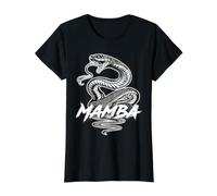 Mamba Snake Black Serpent Reptile Value Graphic T-Shirt, Women, Black, M