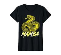 Mamba Snake Black Serpent Venomous Value Graphic T-Shirt, Women, Black, M