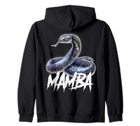 Mamba Snake Black Serpent Zip Hoodie