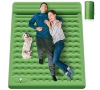 MAMBAKOTR Camping Air Bed 12-15CM Extra Thick, Reinforced Support Structure with Built-in Foot Pump and Pillow Portable Camping Sleeping Mat Air Mattress for Tent Backpacking Hiking Travel