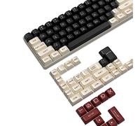 MAMBASNAKE 149 Keys PBT Double Shot Full Keycap Set,ASA Profile,ANSI US Layout for 61/68/87/98/104/108 Mechanical Keyboard,Compatible with Cherry Gateron Otemu Kailh Akko MX Structure(Retro Rome)