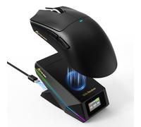 MAMBASNAKE ATTACK SHARK X11 PRO V2 Wireless Gaming Mouse with Display Magnetic Charging Dock, 66g Superlight with PixArt PAW3315 Sensor, 30,000 DPI, 1000Hz, 500mAh Battery, for PC/Xbox/PS/Mac (Black)