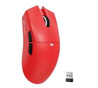 MAMBASNAKE Attack Shark X11SE Lightweight Wireless Gaming Mouse, Tri-Mode 2.4G/USB-C Wired/BT, 22K DPI, PAW3311 Optical Sensor, 59g, 5 Programmable Buttons, 300mAh Battery for PC/Mac(Red)