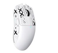 MAMBASNAKE Attack Shark X11SE Lightweight Wireless Gaming Mouse, Tri-Mode 2.4G/USB-C Wired/BT, 22K DPI, PAW3311 Optical Sensor, 59g, 5 Programmable Buttons, 300mAh Battery for PC/Mac((White-Griptape)