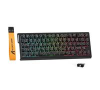 MAMBASNAKE ×ATTACK SHARK X68PRO HE Wireless Gaming Keyboard-Black Contours | 65%,Trigger Wireless,BT/2.4Ghz/Wired,0.01mm RT Accuracy Magnetic Switch,8000Hz,Adjustable Actuation,5000mAh,RGB,for PC/Mac