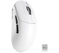 MAMBASNAKE ATTACK SHARK X8PLUS Wireless Gaming Mouse, PixArt PAW3395PRO Sensor, 40000DPI, BT/2.4G Wireless/Wired, 55g Superlight Mouse, 200Hrs Battery,Dual-Layer PTFE Feet, for PC/Xbox/PS/Mac (White)