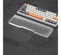 MAMBASNAKE Ergonomic Wrist Rest for 61-Key Mini 60% Keyboard-Acrylic Keyboard Wrist Support Pad - Premier Clear Acrylic - Anti-Slip Feet - Cushion Support Pad for Office/Gaming/Typing/Laptop