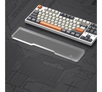 MAMBASNAKE Ergonomic Wrist Rest for 87-Key TKL 80% Keyboard-Acrylic Keyboard Wrist Support Pad - Premier Clear Acrylic - Anti-Slip Feet - Cushion Support Pad for Office/Gaming/Typing/Laptop
