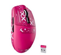 MAMBASNAKE G3 Wireless Gaming Mouse with Tri Mode Wired/2.4Ghz/BT,59g Ultra-Lightweight,25000 DPI,1000 Polling,PixArt PAW3311 Sensor,500mAh Long Battery,Programmable Web Driver for PC Mac(Red+Tape)