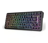 MAMBASNAKE M82HE 75% Wired Magnetic Keyboard with 8000Hz Rapid Trigger Polling Rate, Adjustable Actuation & 0.01mm Accuracy - Hot-Swappable, RGB Backlit Gaming Keyboard, for Mac/PC-Black Contour