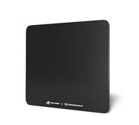 MAMBASNAKE x ATTACK SHARK CM05SE Glass Hard Gaming Mousepad,Nano-Micro-Etched Texture,Smooth Glass Surface,High Accuracy,Fast-Moving,Anti-Scratch, PU Leather Non-Slip Base, Small Size(410×310mm)