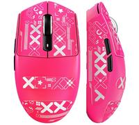 MAMBASNAKE x ATTACK SHARK G3 Wireless Gaming Mouse, 59g Lightweight | PAW3311 Optical Sensor, 25,000 DPI, Bluetooth/2.4G/USB-C, 5 Programmable Buttons, 500mAh for PC/Mac - Berry Red+ Grip Tape