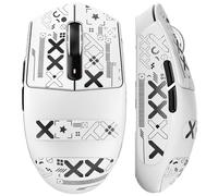 MAMBASNAKE x ATTACK SHARK G3 Wireless Gaming Mouse, 59g Lightweight | PAW3311 Optical Sensor, 25,000 DPI, Bluetooth/2.4G/USB-C, 5 Programmable Buttons, 500mAh for PC/Mac - White+Grip Tape