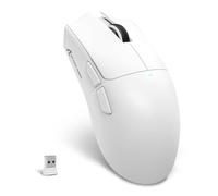 MAMBASNAKE X ATTACK SHARK X11SE Wireless Gaming Mouse-Up to 22000 DPI,PixArt PAW3311 Sensor,BT/2.4G/Wired,59g Lightweight,20M Clicks,40G Acceleration,Long Battery,Driver Support,for Win/Mac-White