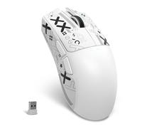 MAMBASNAKE X ATTACK SHARK X11SE Wireless Gaming Mouse-Up to 22000 DPI,PixArt PAW3311 Sensor,BT/2.4G/Wired,59g Lightweight with Tape,20M Clicks,40G Acceleration,Long Battery,Driver,for Win/Mac-White