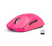 MAMBASNAKE X ATTACK SHARK X8SE 55g Ultralight Wireless Gaming Mouse with Tape-Up to 25000 DPI,PAW3311 Sensor,Tri-Mode BT/2.4G/USB-C,80M Clicks,40G Acceleration,500mAh,Web Driver,for Win/Mac-Berry Red