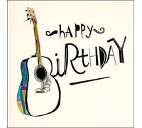 Mambo Contemporary Illustrated Male Birthday Card (WDM-452116) - Acoustic Guitar - Attractive Greeting Card for Him From the Range by Woodmansterne