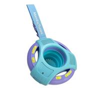 Mambobaby Float Bluetooth Speaker with Foldable Cup Holder, IPX7 Waterproof Bathroom Speaker, 360° Surround Sound, Colorful LED Lights, Dual Speakers, Ideal for Pool, Beach & Outdoor Use-Blue Purple