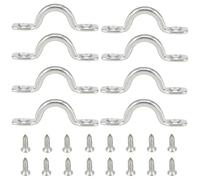 MAMDAFAON M5 M6 M8 Stainless Steel 316 Bimini Boat Top Pad Eye Deck Loop Strap Kayak Deck Loops Tie Down Anchor Point for Kayak Canoe Rigging