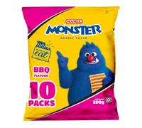 Mamee Monster Malaysian BBQ Flavour Crispy Noodle Snack (10 Packs) 250g HALAL